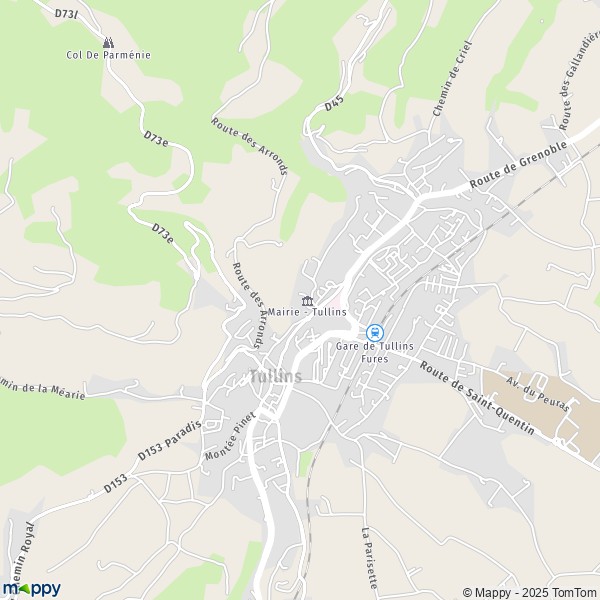 Carte Clos des Chartreux, 38210 Tullins