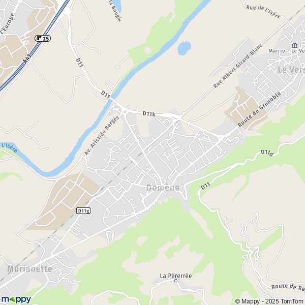 Carte Z.I. du Peuplier, 38420 Domène