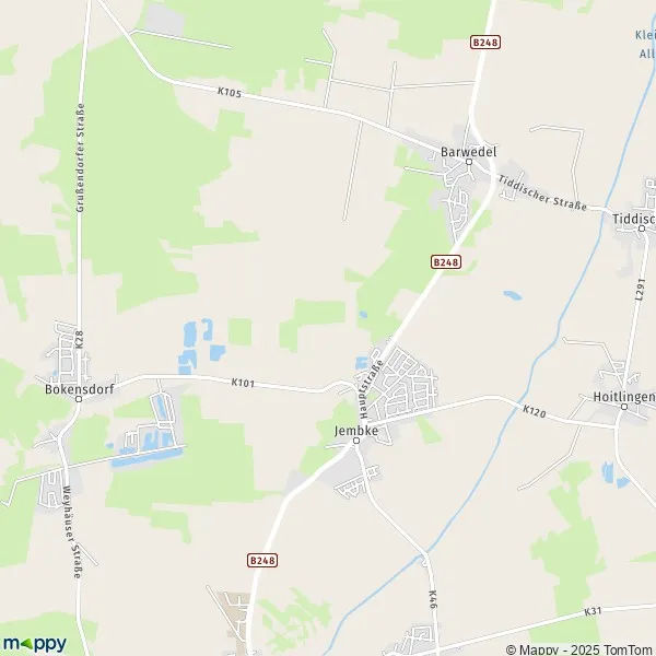 Plan Jembke : carte de Jembke (38477) et infos pratiques