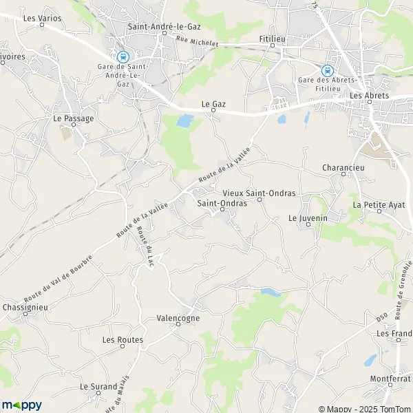 Plan saintondras carte de saintondras (38490) et infos pratiques