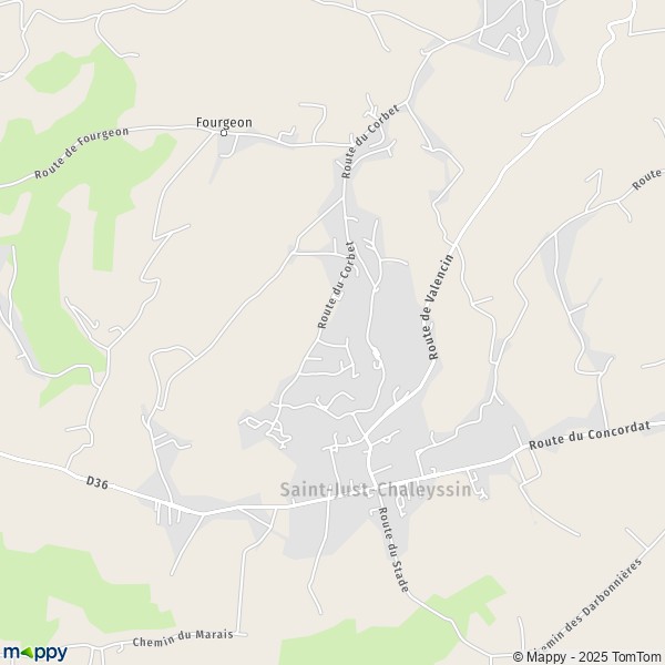 Carte Le Chana, 38540 Saint-Just-Chaleyssin
