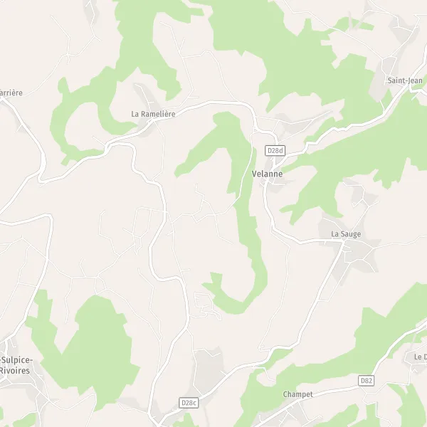 Plan Le Buisson : carte de Le Buisson, 38620 Velanne et infos pratiques