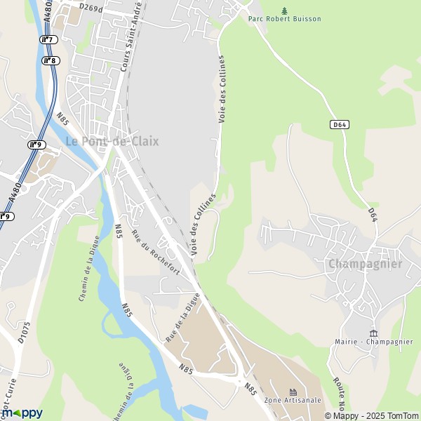 Carte Marcelline, 38800 Le Pont-de-Claix