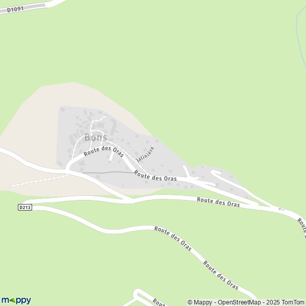 Carte Bons, 38860 Les Deux-Alpes