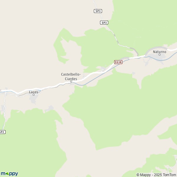 La carte pour la ville de Castelbello-Ciardes 39020