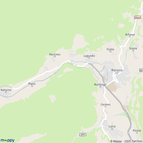 La carte pour la ville de Lagundo 39022