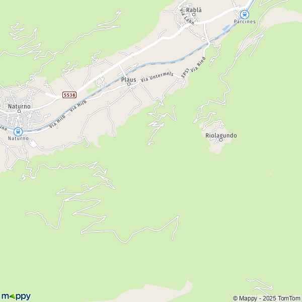 La carte pour la ville de Plaus 39025
