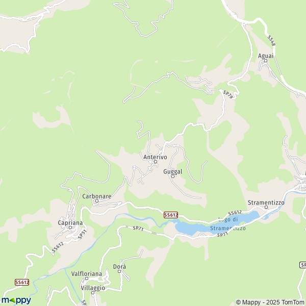 La carte pour la ville de Anterivo 39040