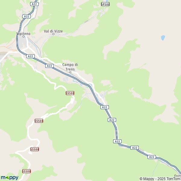 La carte pour la ville de Campo di Trens 39040