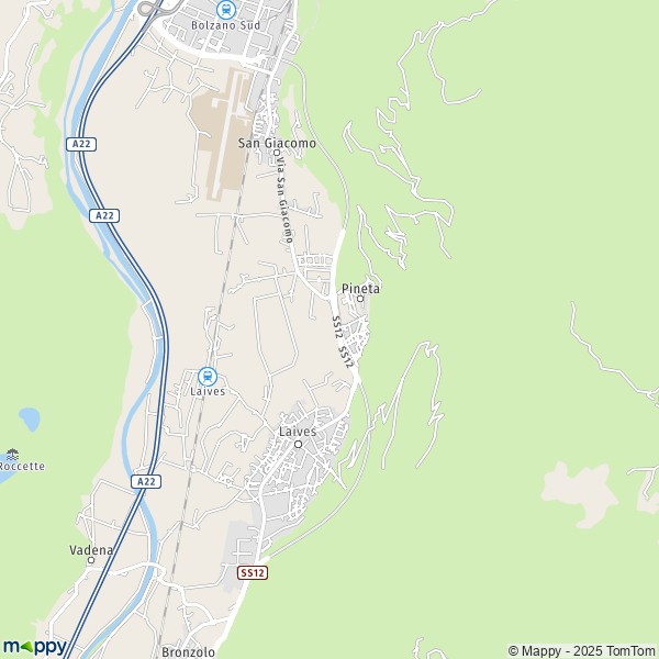 La carte pour la ville de Laives 39055