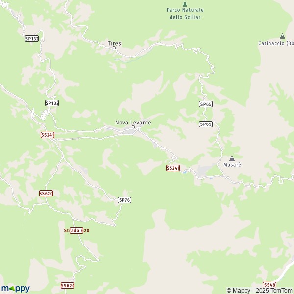 La carte pour la ville de Nova Levante 39056