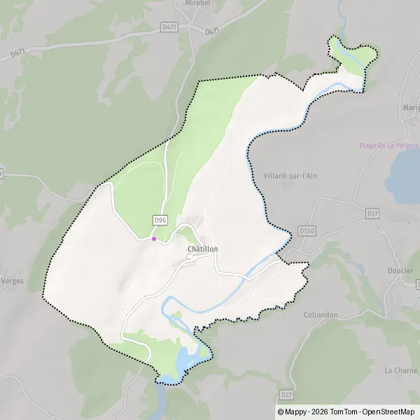 Plan Châtillon : carte de Châtillon (39130) et infos pratiques