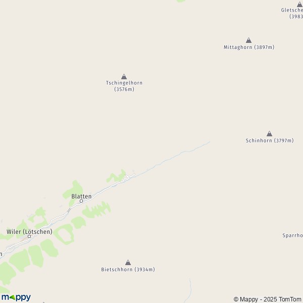 La carte pour la ville de Blatten 3919
