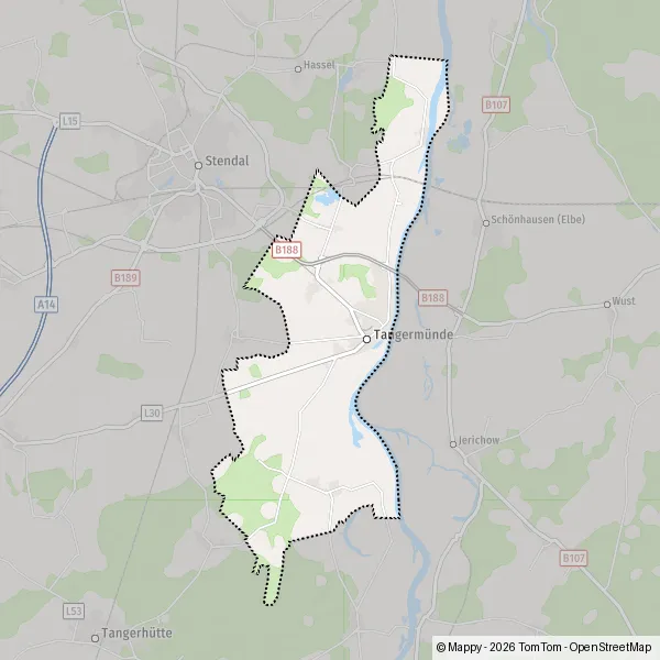 Tangermunde Karte