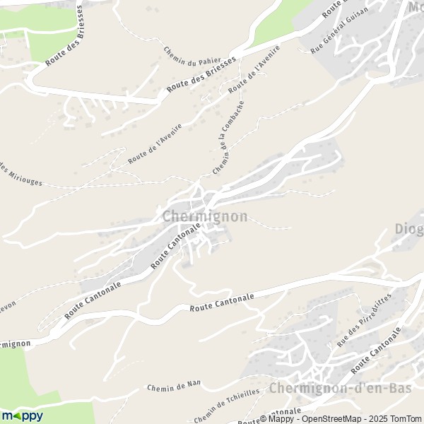 Carte Chermignon, 3971 Crans-Montana