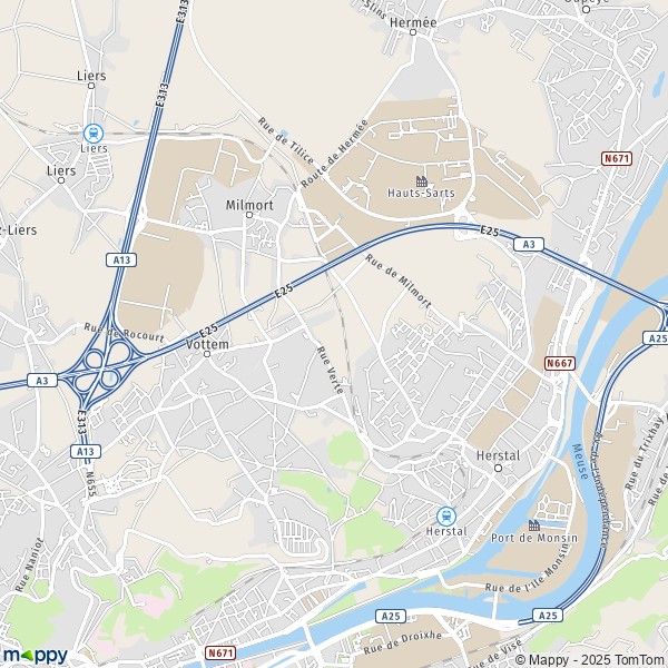 La carte pour la ville de 4000-4683 Herstal