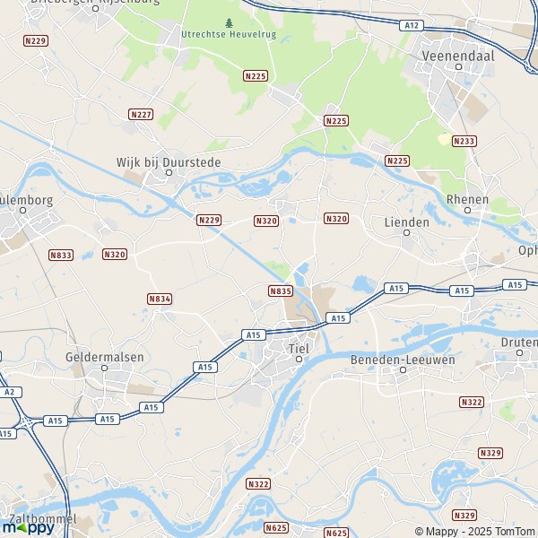 La carte pour la ville de Buren 4011-4197