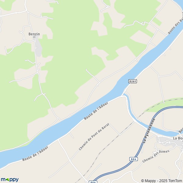 Carte Nord, 40390 Sainte-Marie-de-Gosse