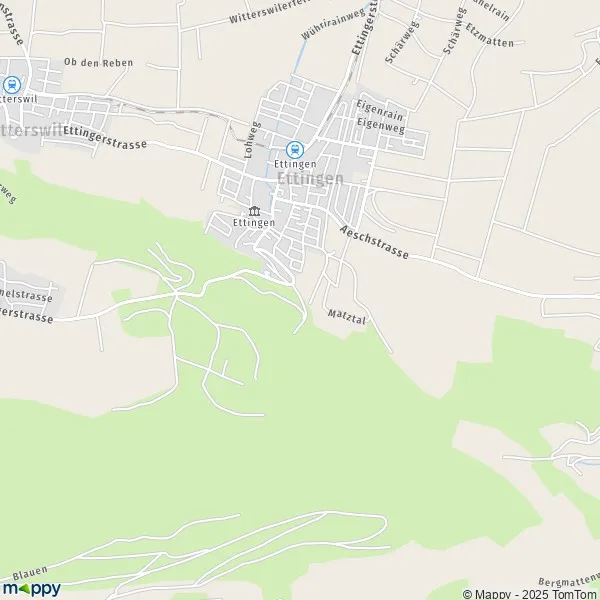 La carte pour la ville de Ettingen 4106-4147