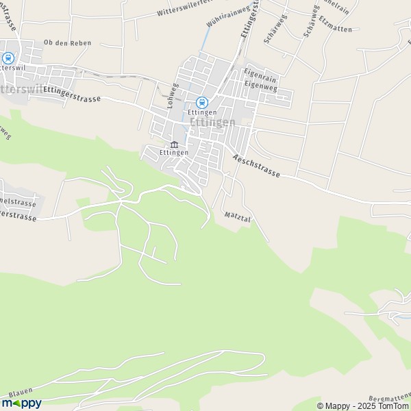 La carte pour la ville de Ettingen 4107