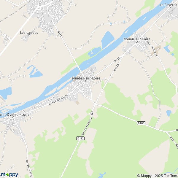 Plan muides sur loire carte de muides sur loire 41500 Plan muides sur loire carte de muides sur loire 41500