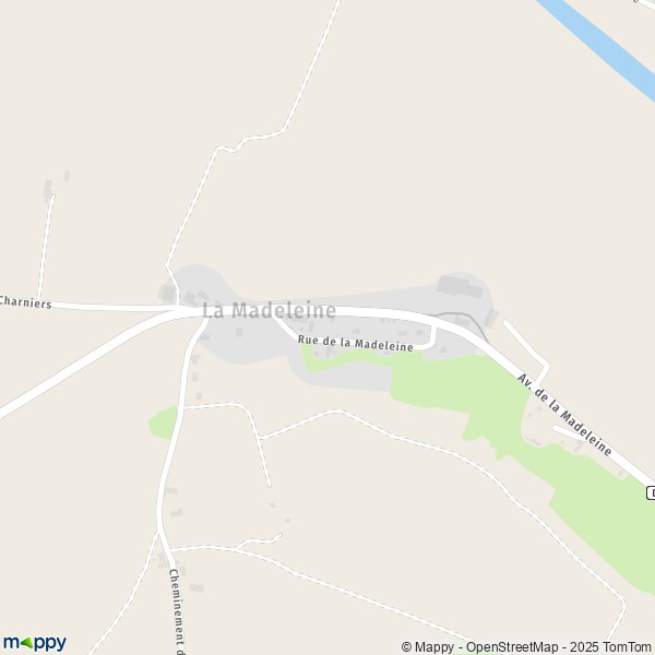 Carte La Madeleine, 41800 Montoire-sur-le-Loir