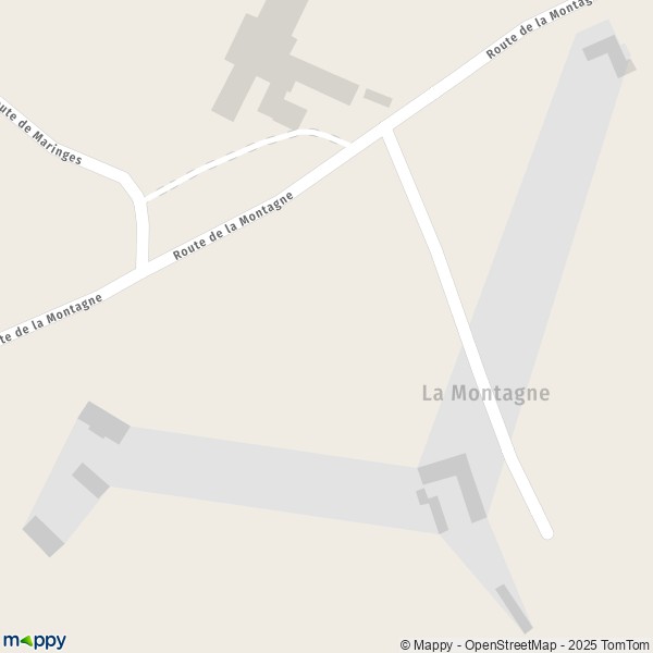 Carte La Montagne, 42210 Bellegarde-en-Forez
