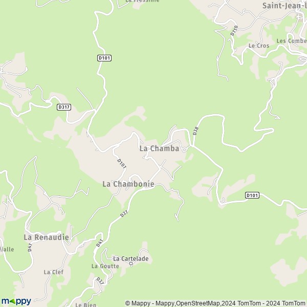 La carte pour la ville de La Chamba 42440