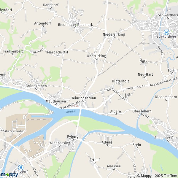 La carte pour la ville de Mauthausen 4310-4332