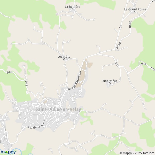 Carte Z.A. Robert, 43140 Saint-Didier-en-Velay