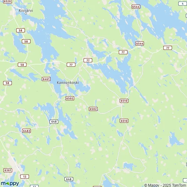 Plan Kannonkoski carte de Kannonkoski (43300) et infos pratiques