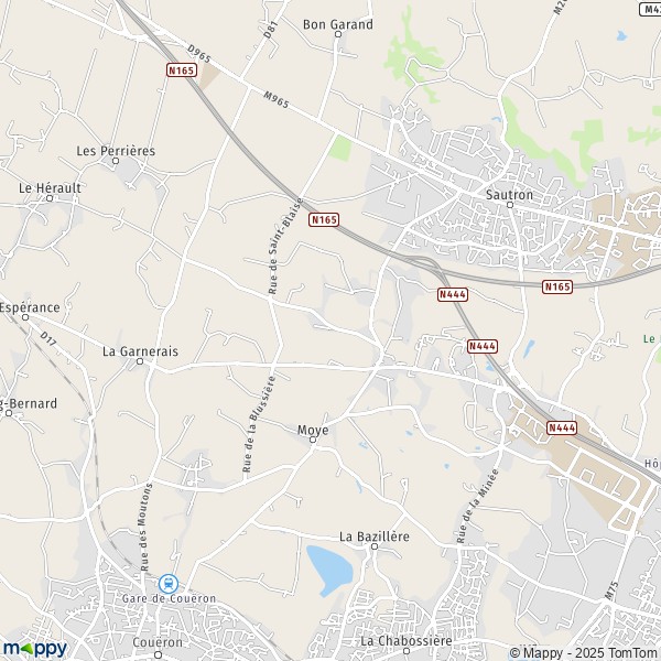 Carte Technoparc de l'Aubinière, 44000-44300 Nantes