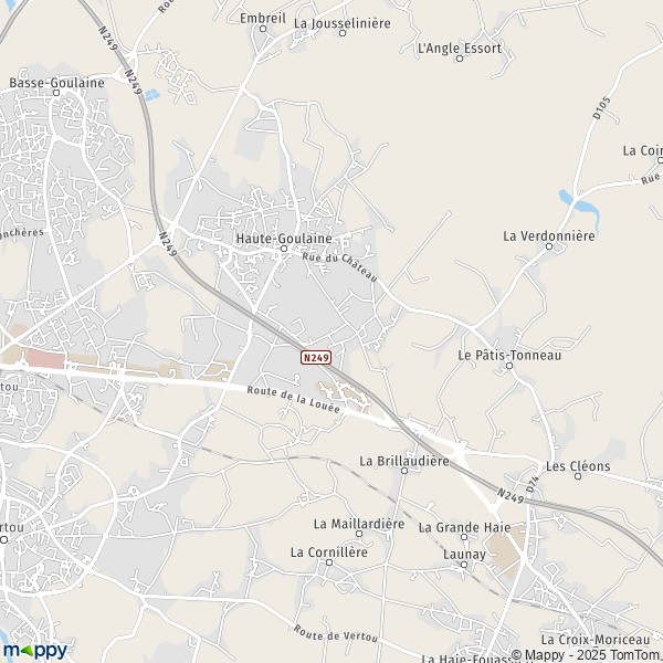 Carte Parc d'Activités de la Lande Saint -Martin, 44115 Haute-Goulaine