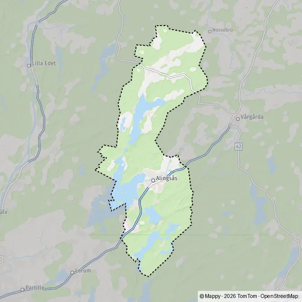 Plan Alingsås : carte de Alingsås (44130) et infos pratiques