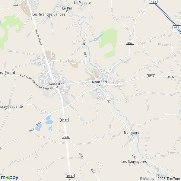 Carte Bellecour, 44140 Montbert
