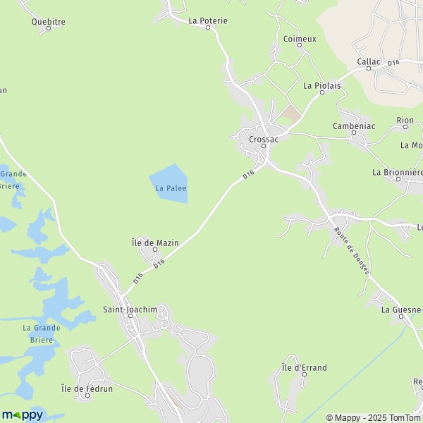 Carte Le Pont de l'Île, 44160 Crossac