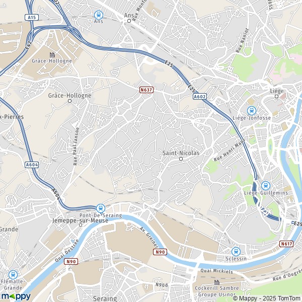 La carte pour la ville de 4420 Saint-Nicolas