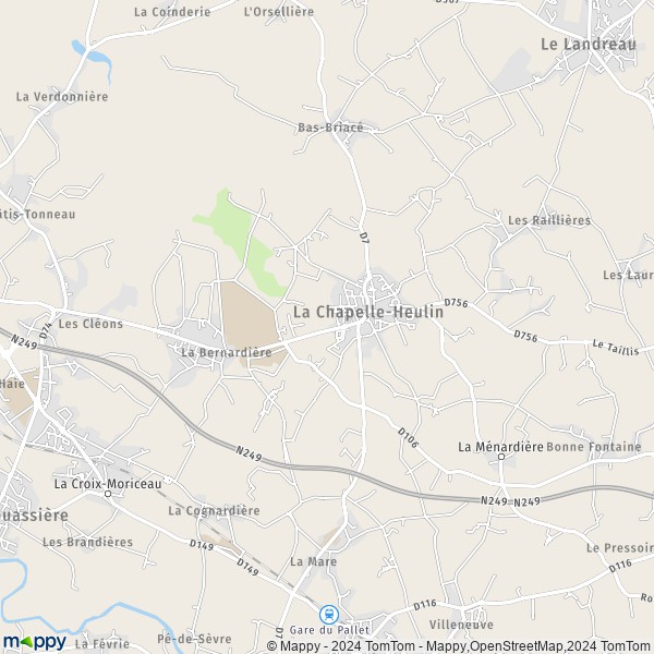 La carte pour la ville de La Chapelle-Heulin 44330