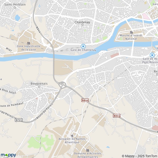 Carte le Pont des Couets, 44340 Bouguenais