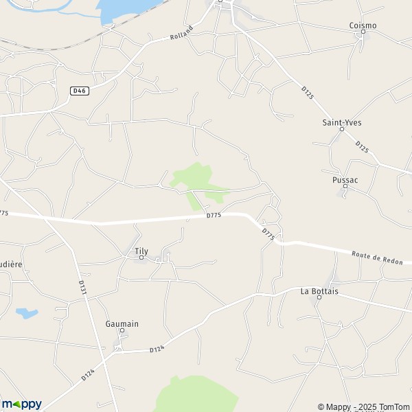 Carte La Ville en Bois, 44460 Avessac