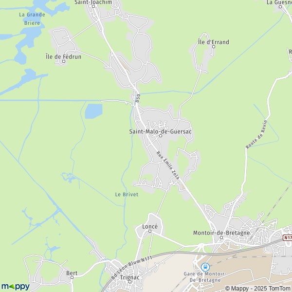 Carte Brais, 44550 Saint-Malo-de-Guersac