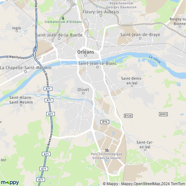 orleans tours mappy