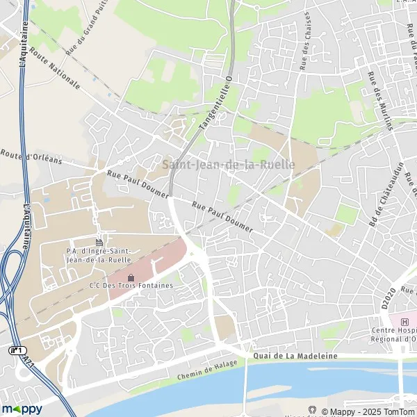 Plan SaintJeandelaRuelle carte de SaintJeandelaRuelle (45140) et infos pratiques
