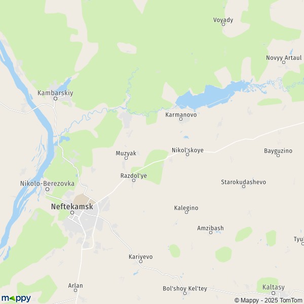 La carte pour la ville de Neftekamsk 452680-452697