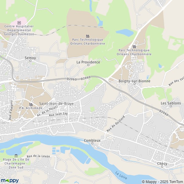 Carte Coquille, 45800 Saint-Jean-de-Braye