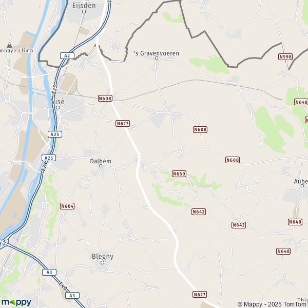 La carte pour la ville de 4600-4608 Dalhem