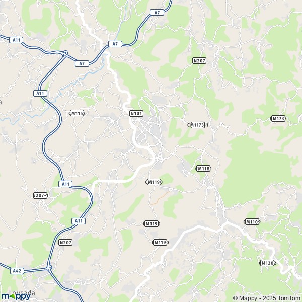 La carte pour la ville de 4610-4815 Felgueiras