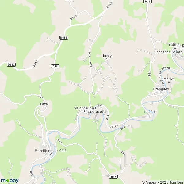 Plan saintsulpice carte de saintsulpice (46160) et infos pratiques