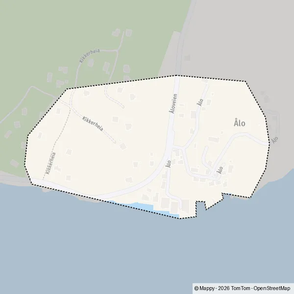 Plan Ålo : carte de Ålo, 4640 Kristiansand et infos pratiques