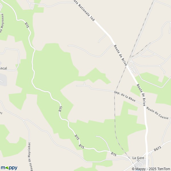 Carte La Rue, 46500 Rocamadour